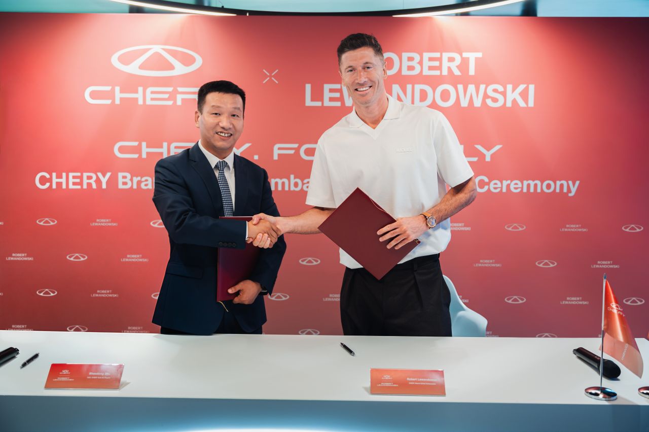 CHERY oficiálne predstavuje nového globálneho ambasádora značky: Robert Lewandowski